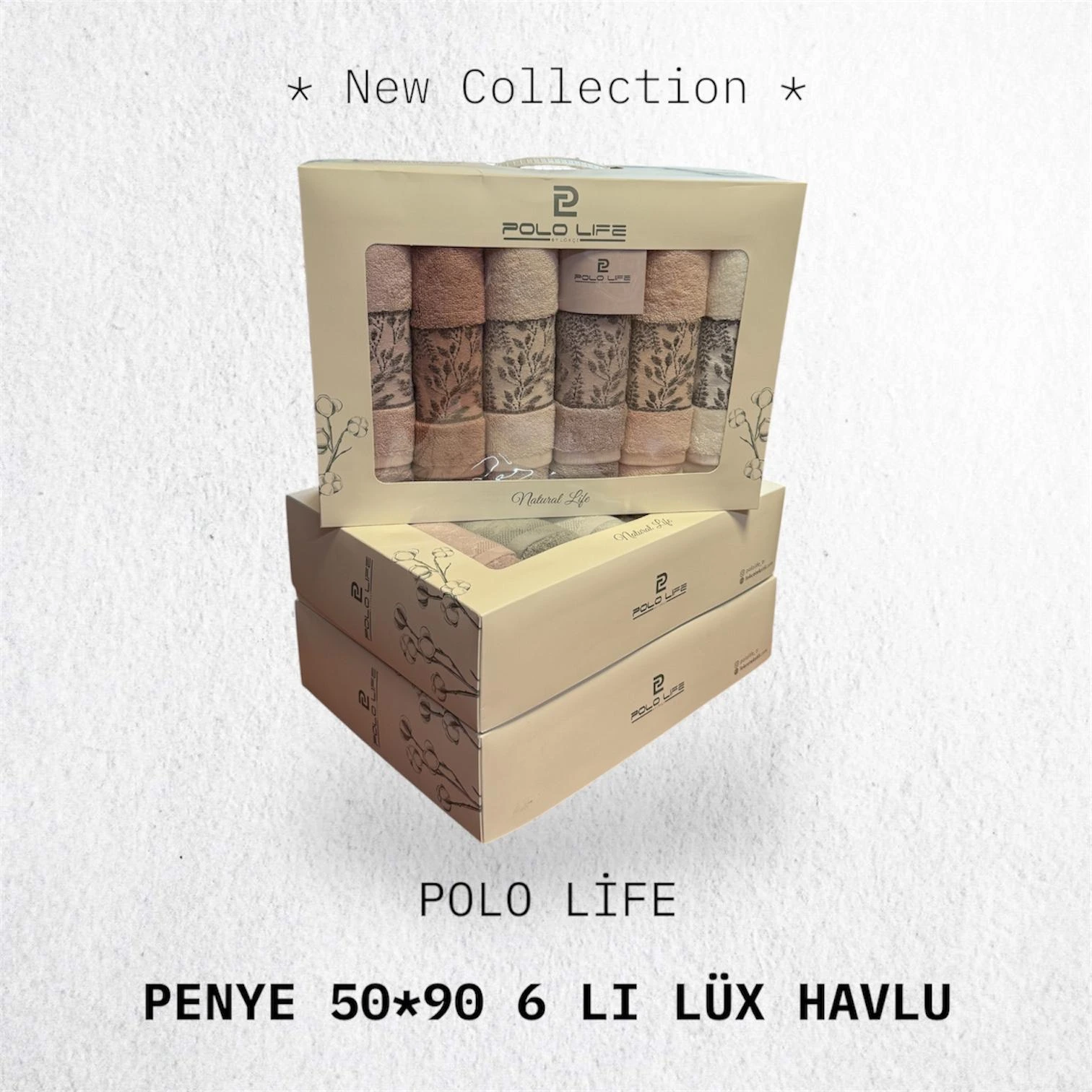 POLOLİFE 50*90 6 LI PENYE HAVLU