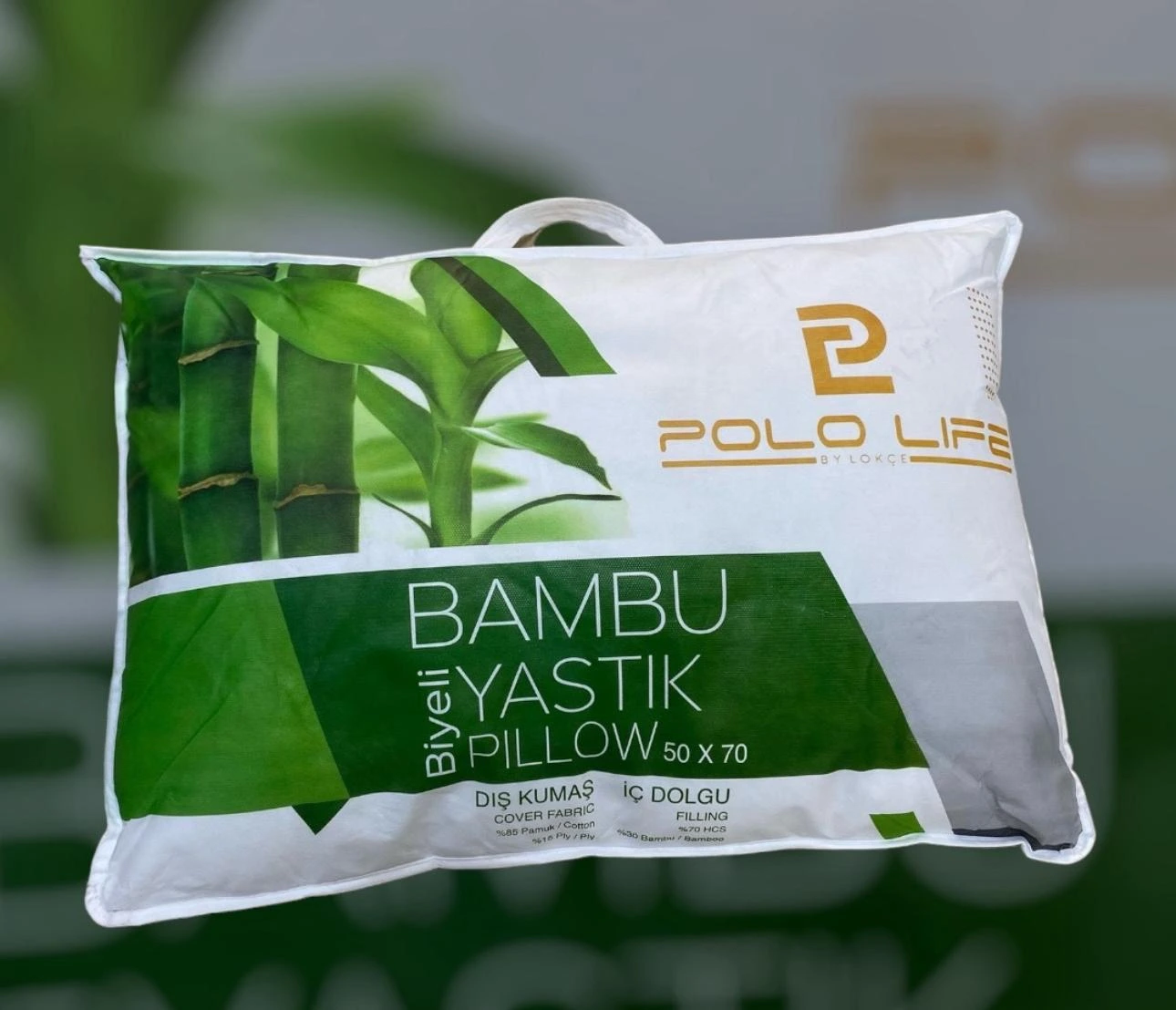 POLOLİFE BAMBU YASTIK  BİYELİ