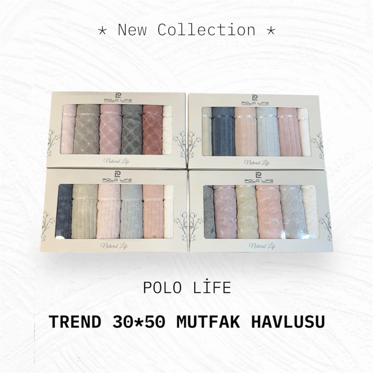 POLOLİFE 30*50 6 LI TREND MUTFAK HAVLUSU