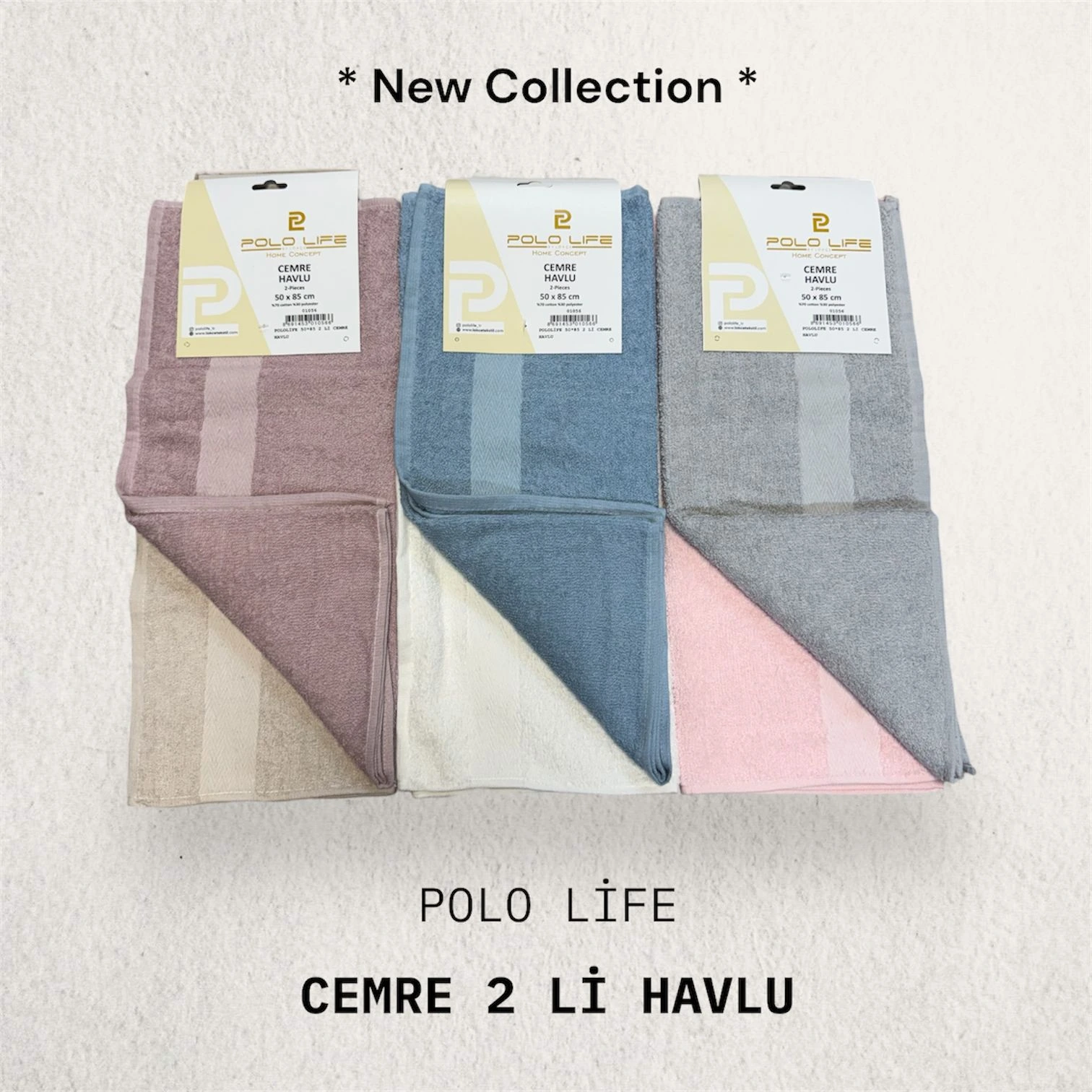 POLOLİFE 50*85 2 Lİ CEMRE HAVLU