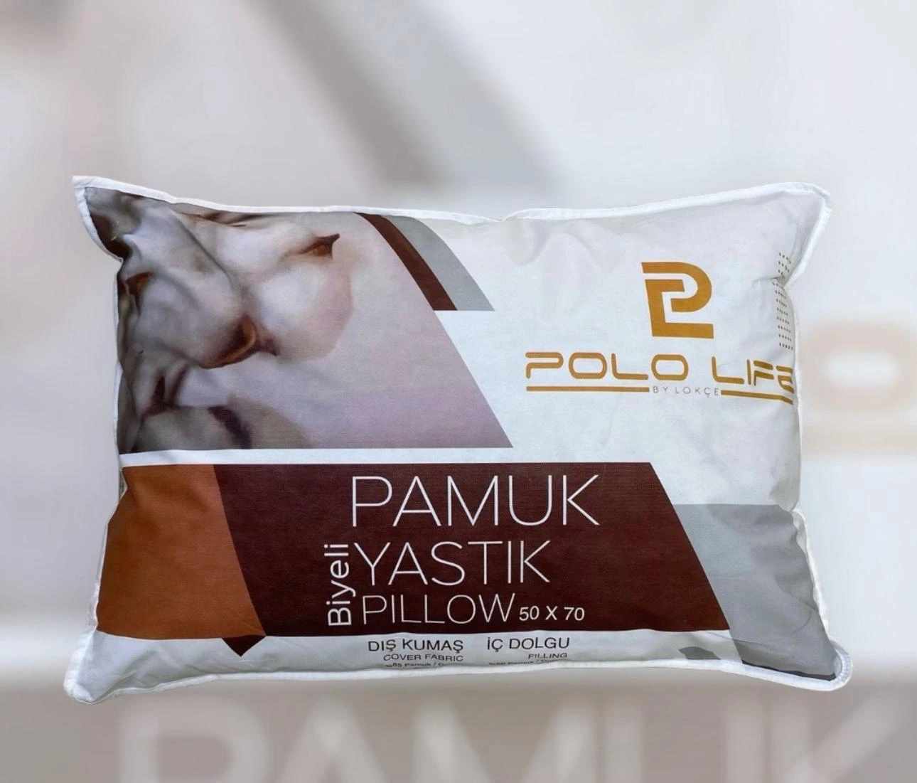 POLOLİFE PAMUK YASTIK  BİYELİ