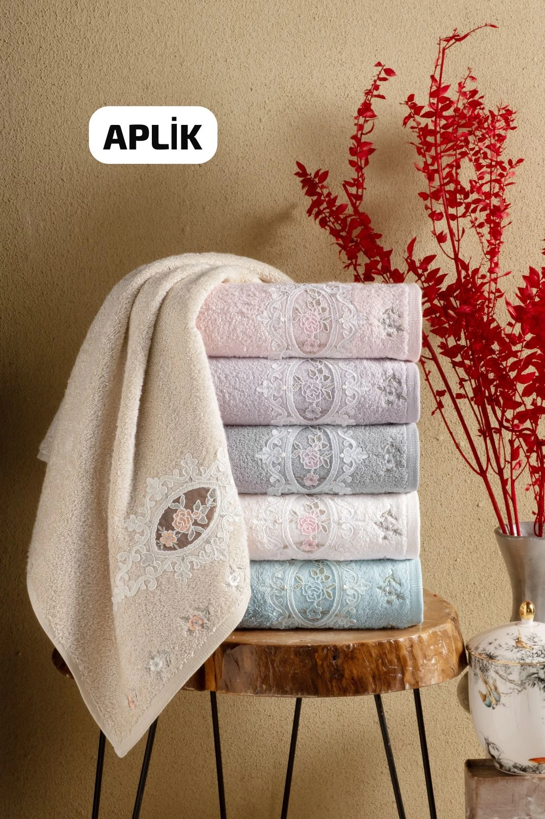 ARLİVA 50*90 APLİK HAVLU